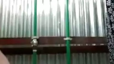 Dehati Dhaka hottie fully naked tease show from tin shed