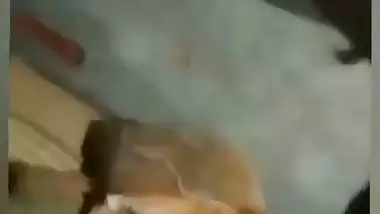 Man presses desi lady’s tight boobs in Bangla sex video