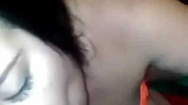 Sexy white girl gives quick blowjob