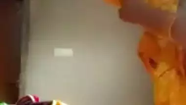 Naked Bhabhi teases her Devar during a video call sex