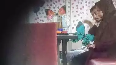Hijab lady in restaurant having viral sex caught by voyeur
