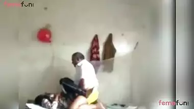 Woman lies on the bed to be fucked by the Desi lecher in missionary