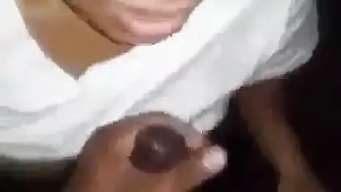 Desi girl oral-stimulation cum facial from her cousin