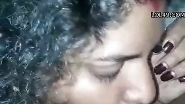 Mallu chechi blowjob to husband after return from Dubai