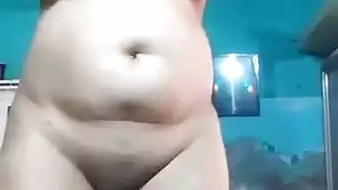 Horny Wife showing boobs and her creamy pussy