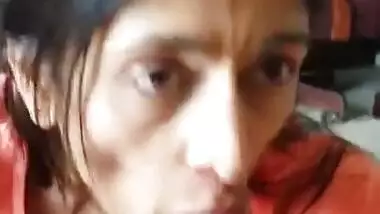 Nri wife sucking dick and taking cum in her mouth