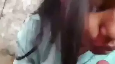 Bihari girl gives a quick desi blowjob to her stepbrother