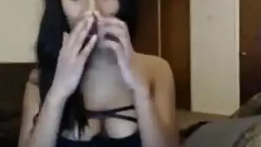 Indian webcam striptease and dance show.